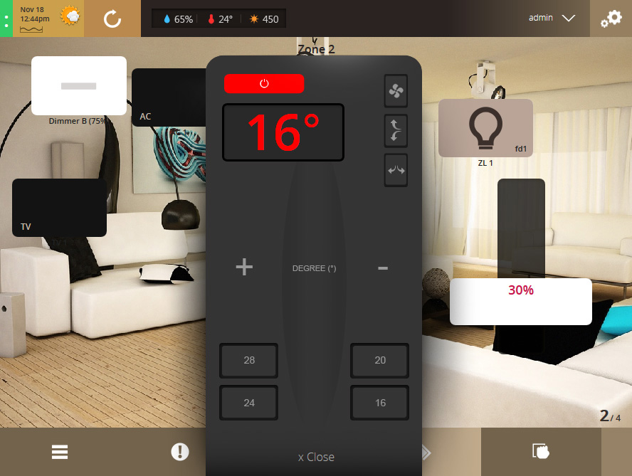 VHOME Smart Home remote control air-conditioners temperature