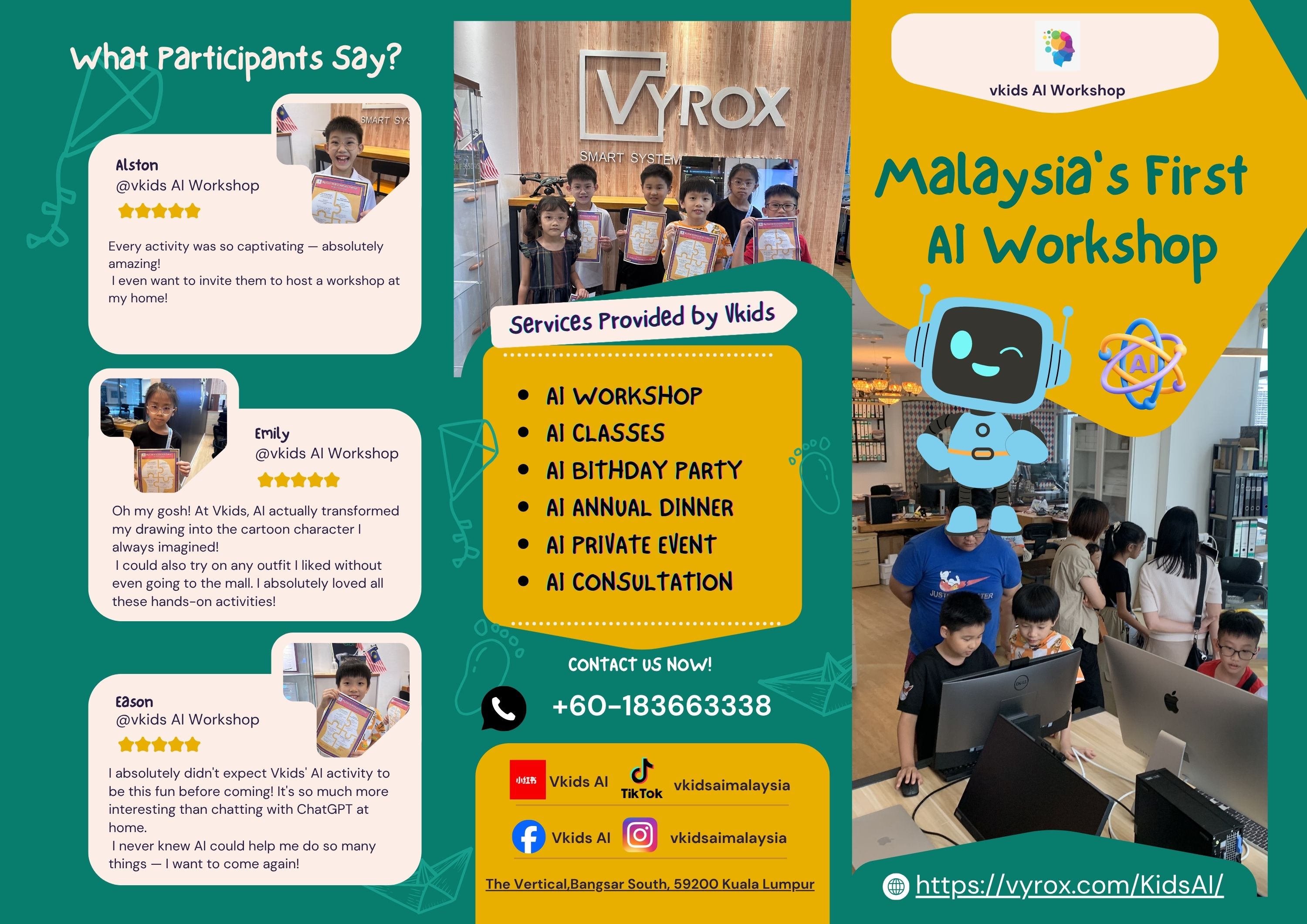 Why Choose VYROX Kids AI Workshop