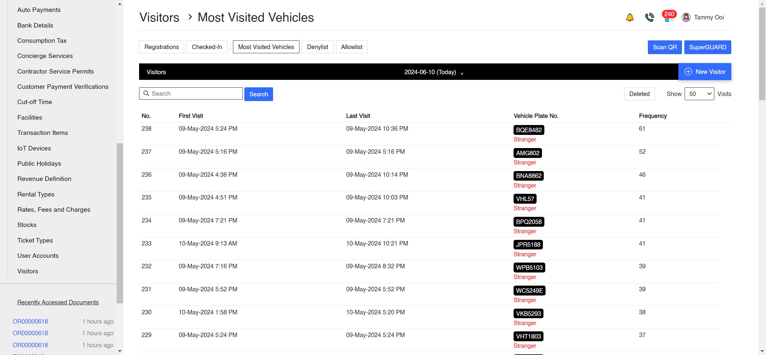 Visitors App Screenshot