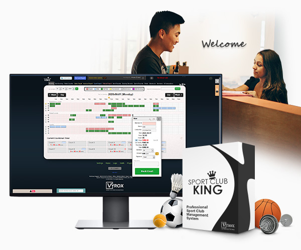 Smart Club House Sportclub King System to manage your businesses